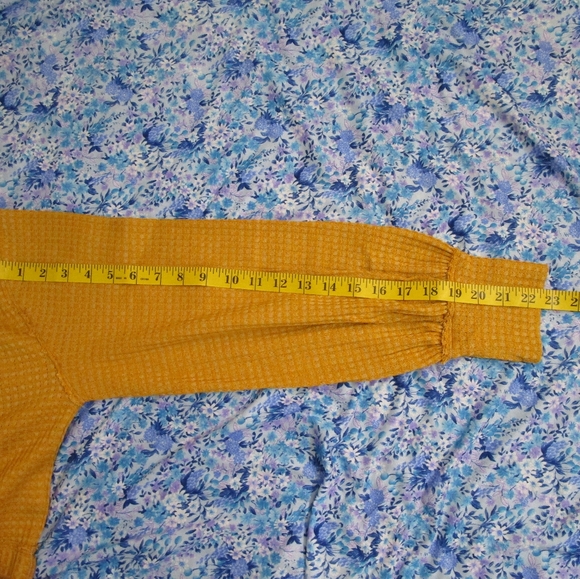 Free People Yellow Crop Sweater - Picture 5 of 8